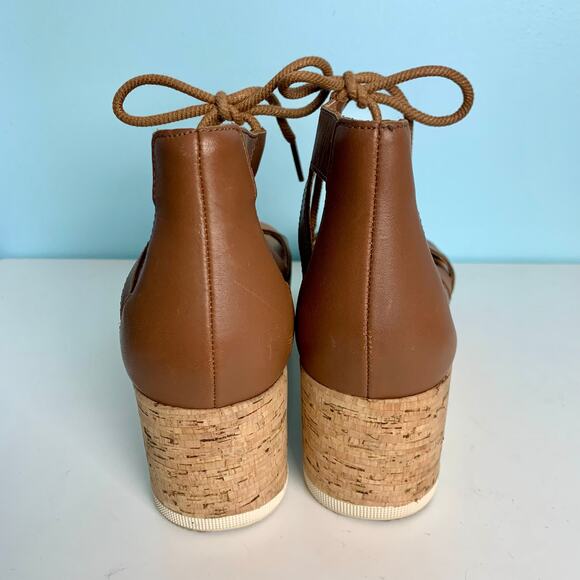 Sorel Brown Cameron Wedge Sandal Size 8 1/2 - Picture 5 of 7